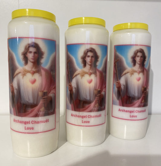 Kaars Aartsengel Chamuël - 3 stuks