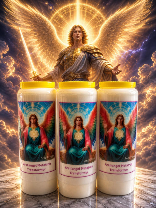 Noveenkaars Aartsengel Metatron - 3 stuks - Voor Transformatie & Lichtwerk, Universele wijsheid