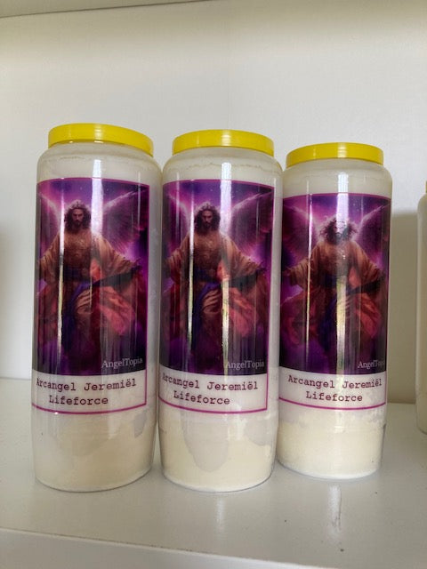 Kaarsen Aartsengel Jeremiël - 3 stuks