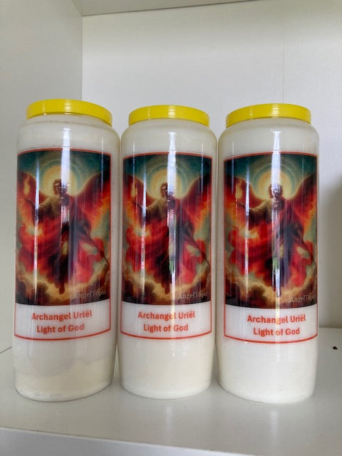 Kaarsen Aartsengel Uriël - 3 stuks