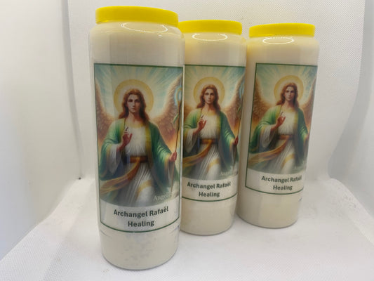 Kaars Aartsengel Rafaël - 3 stuks