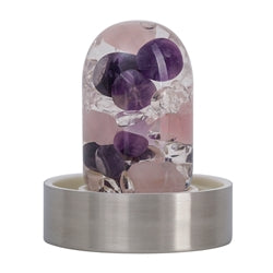 VitaJuwel ViA MODULE "Wellness / Basismengsel" edelsteen module (amethist, bergkristal, rozenkwarts)