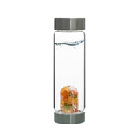 VitaJuwel ViA waterfles + module "Happiness" edelsteen module (nefriet jade, carneool, oranje calciet, bergkristal) - 0,5l