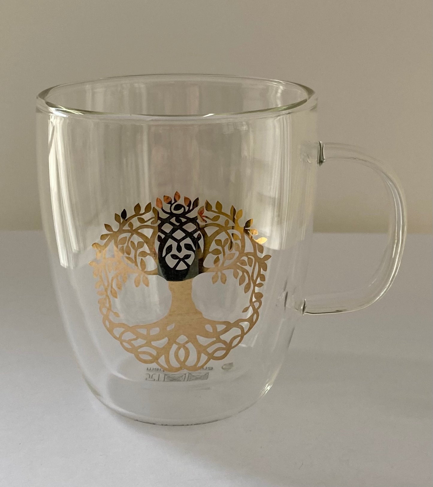 Theeglas dubbelwandig - Levensboom - 400ml