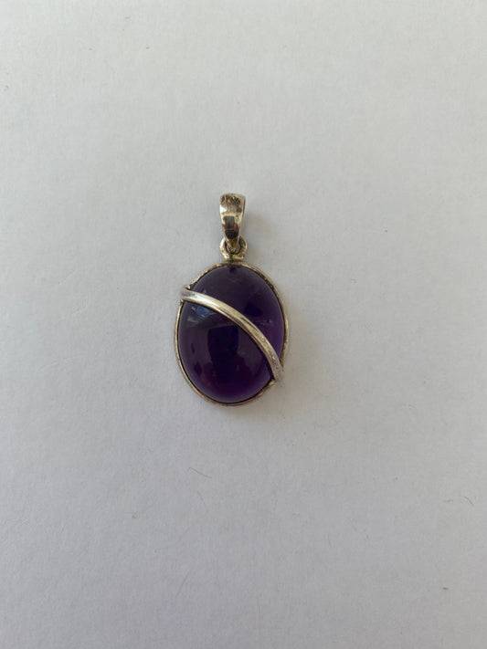 Hanger Amethist ovaal sierstuk 15-20mm