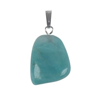 Hanger Trommelsteen Amazoniet 2cm