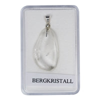 Hanger Trommelsteen Bergkristal 2cm