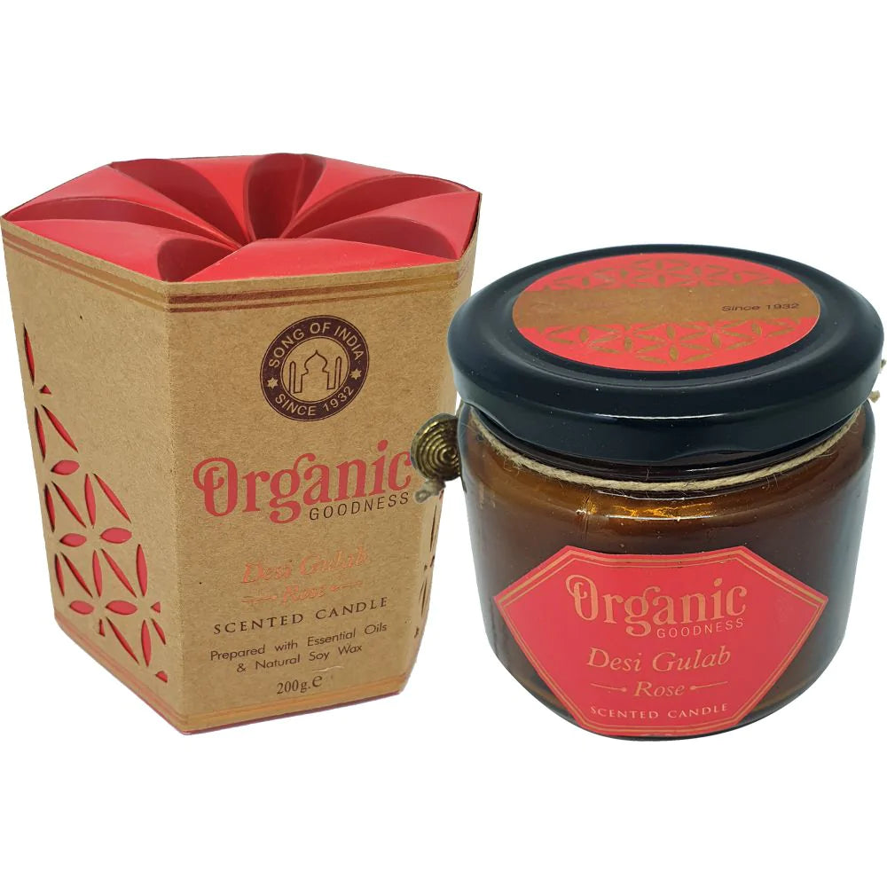 Organic Kaarsen Rozen