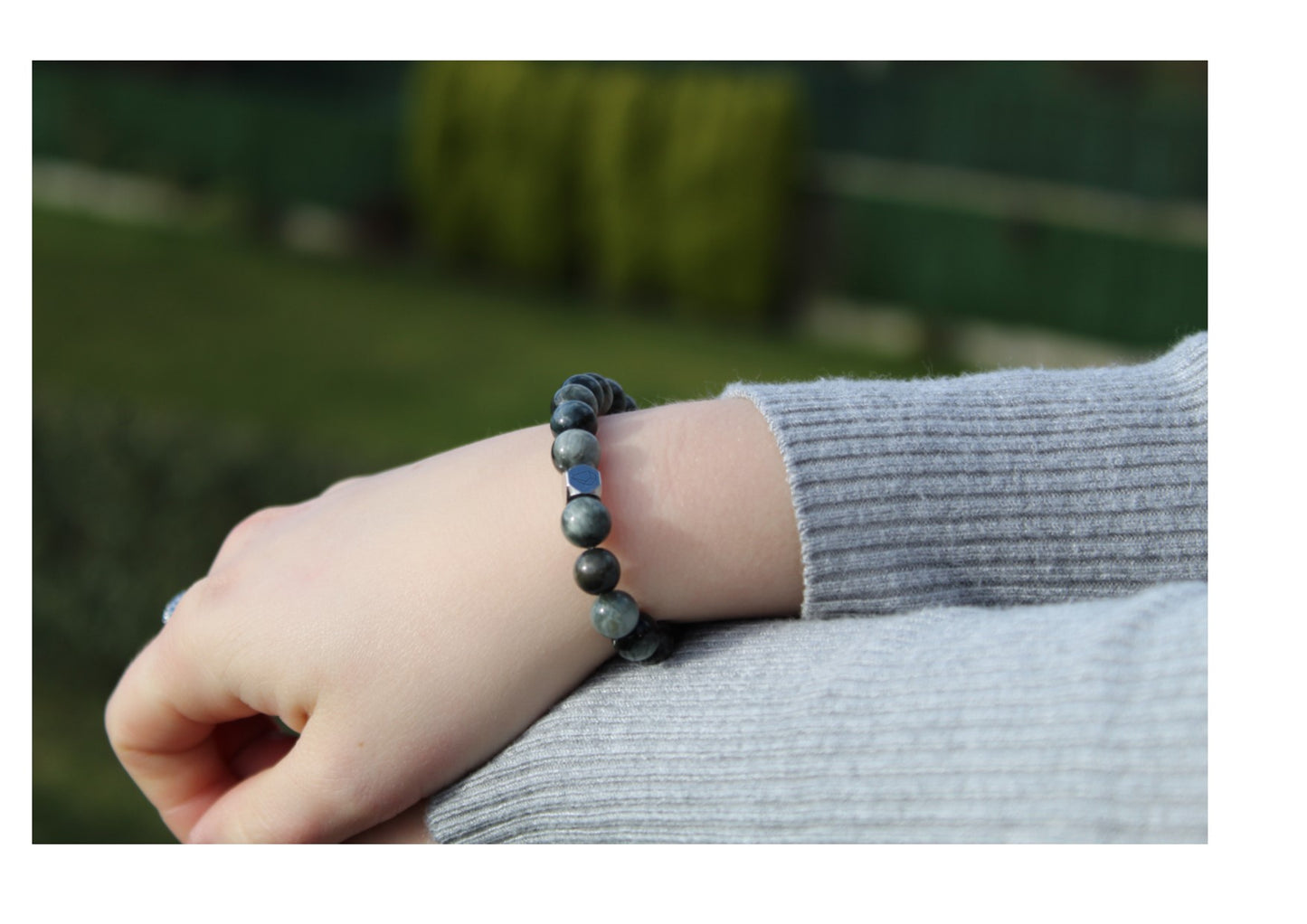 Kogelarmband Pure Stone Havikoog 8mm