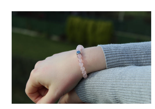 Kogelarmband Pure Stone Rozenkwarts 6mm