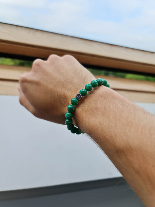 Kogelarmband Pure Stone Russische amazoniet 8mm