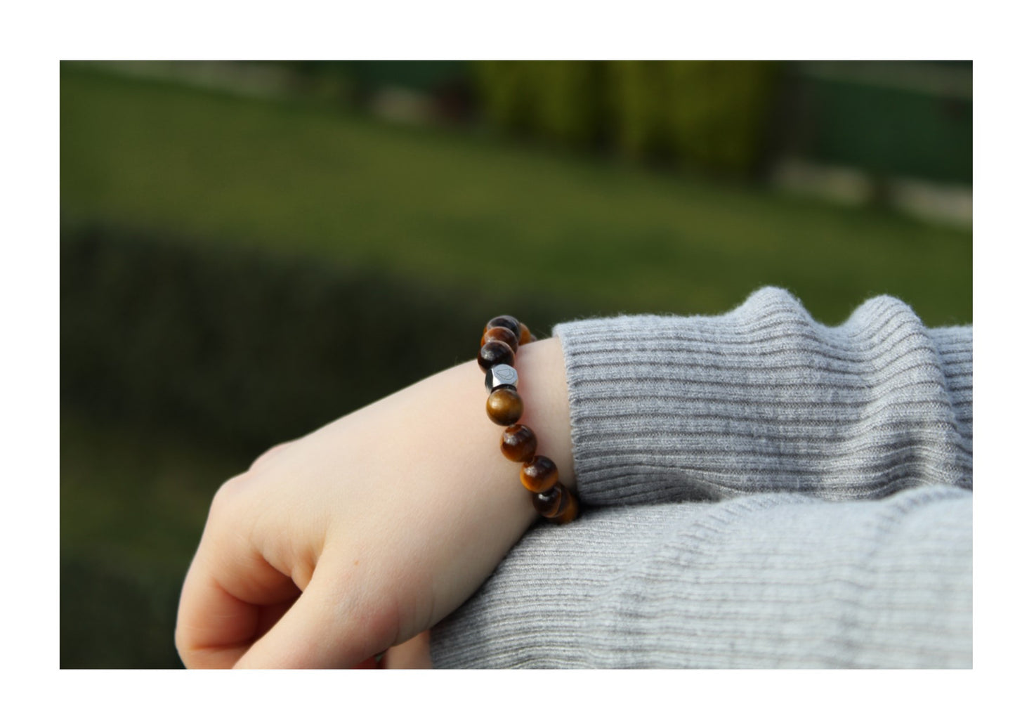Kogelarmband Pure Stone Tijgeroog 8mm