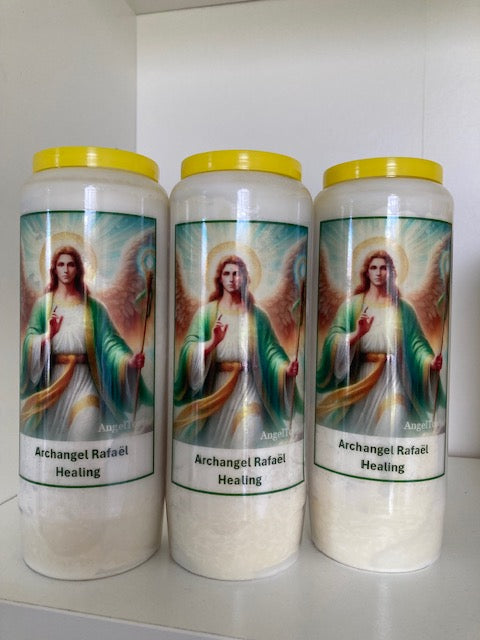 Kaars Aartsengel Rafaël - 3 stuks