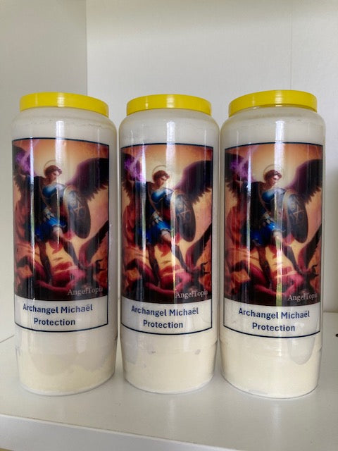Kaars Aartsengel Michaël - 3 stuks