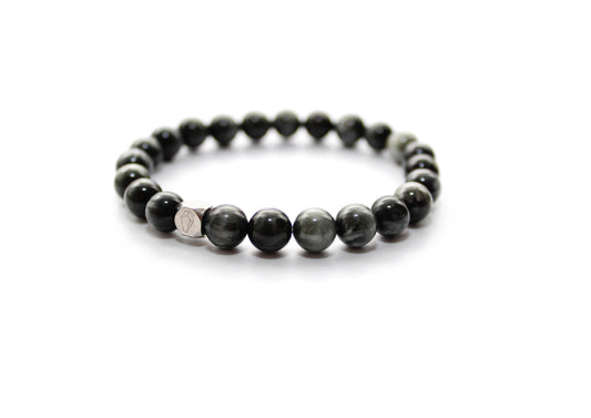 Kogelarmband Pure Stone Havikoog 8mm