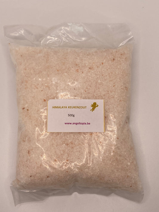 Keukenzout - Himalaya zout - M 1-2mm - 0,5kg - jodium vrij