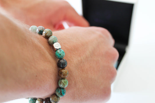 Kogelarmband Pure Stone Chrysocolla 8mm