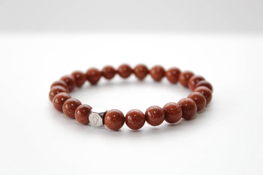 Kogelarmband Pure Stone Goudsteen 8mm