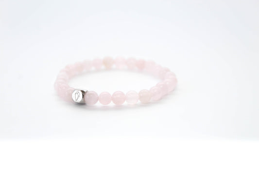 Kogelarmband Pure Stone Rozenkwarts 6mm